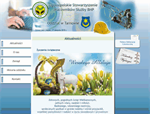 Tablet Screenshot of ospsbhp-tarnow.com.pl